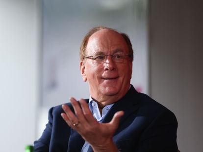 Larry Fink, presidente y consejero delegado de BlackRock, el 16 de enero en Davos (Suiza).