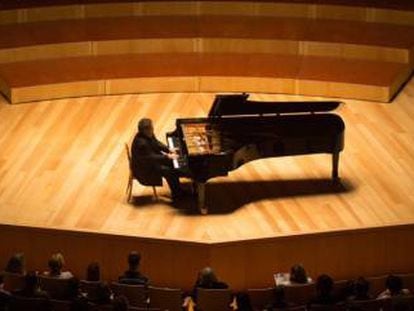 El pianista ruso Arcadi Volodos, en Zaragoza.