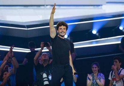 Miki, el representante español en el último Festival de Eurovisión celebrado en Tel Aviv (Israel). 
