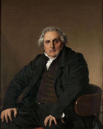 Óleo sobre lienzo, 1832. El cuadro se adquirió de los descendientes del modelo en 1897; pertenece al museo del Louvre.