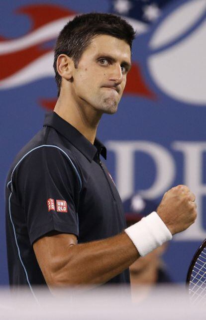 Djokovic, durante el partido ante Youzhny.