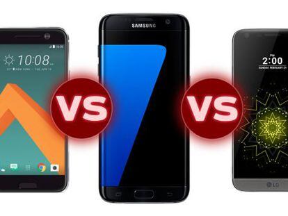 ¿Cuál es más rápido? HTC 10, Samsung Galaxy S7 Edge y LG G5 cara a cara