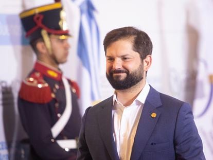 Gabriel Boric, en la última cumbre de la CELAC, en Buenos Aires (Argentina), el pasado 24 de enero.