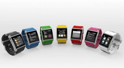 Bodegón de modelos de smartwatches