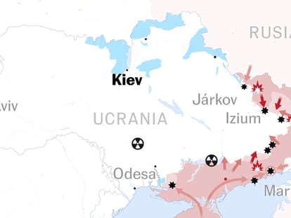 Los mapas de la guerra en Ucrania hoy: Ucrania se impone en la batalla de Járkov