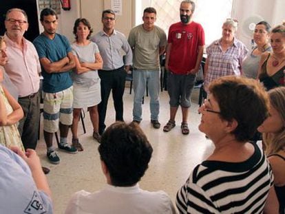 Uno de los grupos de trabajo que participa en el programa de Andaluc&iacute;a Acoge. 