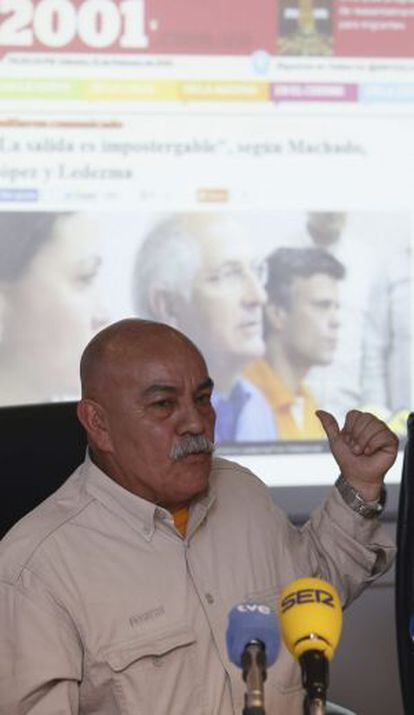 El diputado chavista Darío Vivas, en Madrid.