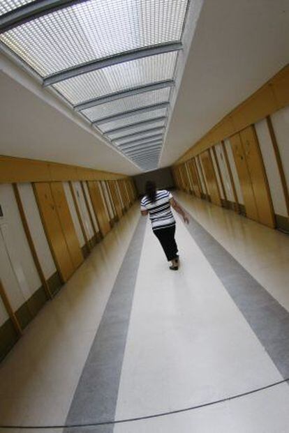 Una reclusa en la cárcel de Palma de Mallorca en 2008.