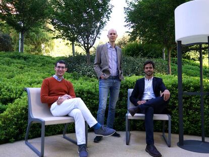 Nicol&aacute;s Overloop, cofundador y director tecnol&oacute;gico de NoviCap; Federico Travella, cofundador y consejero delegado, y Marc Antoni Maci&agrave;, confudador y director de operaciones.