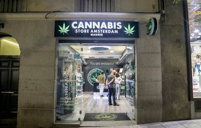 Una tienda de productos de CBD en Madrid.