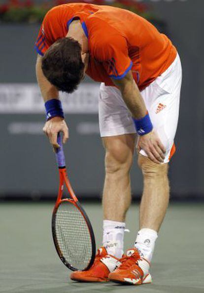 Murray, tras caer ante García-López en Indian Wells.