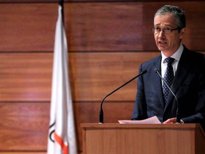 El gobernador del Banco de España, Pablo Hernández de Cos, pronuncia el sábado 31 la conferencia de clausura de los cursos de La Granda, en Asturias.