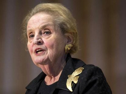 La ex secretaria de Estado estadounidense, Madeleine Albright, en Washington el 6 de octubre de 2016.
