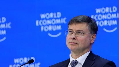 El vicepresidente de la Comisión Europea y responsable de Comercio, Valdis Dombrovskis.