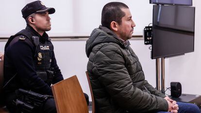 El acusado Jorge Ignacio Palma, en la vista de apelación a la sentencia que lo condenó en septiembre de 2022 a 159 años de prisión por el asesinato de Marta Calvo y otras dos mujeres.