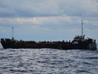 El oceanográfico Santiago de Gamboa regresaba de una campaña en el Mar Negro y fue alertado por las autoridades italianas