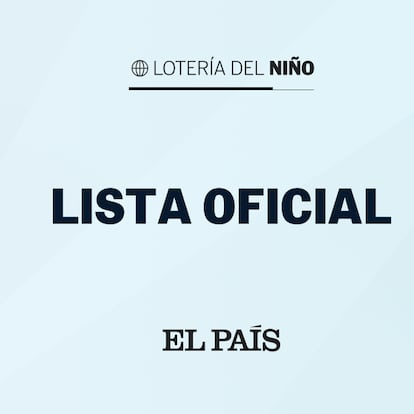 Sorteo del Niño lista premios 2023