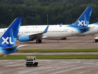 Aviones de la compañía XL Airways.