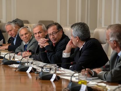 Gustavo Petro durante un consejo de ministros, en Bogotá, el 5 de junio de 2023.