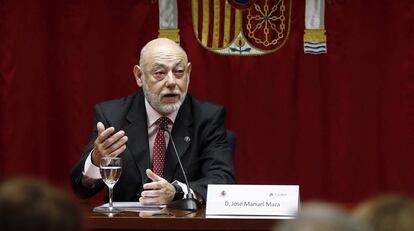 El fiscal general del Estado, José Manuel Maza, el pasado marzo.