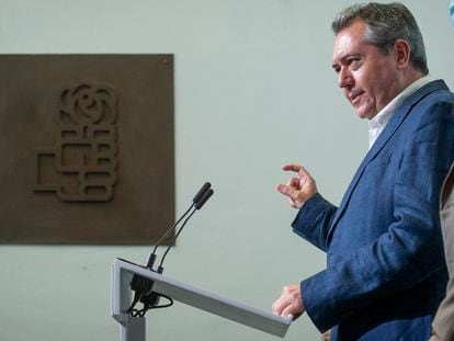 Juan Espadas, este viernes en Sevilla tras su nombramiento como secretario general del PSOE de Andalucía.