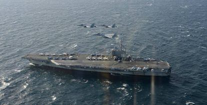 El portaaviones estadounidense USS Ronald Reagan.