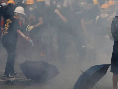 Protestas en Hong Kong contra la ley de extradición a China.