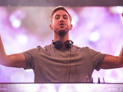 Calvin Harris, durante un concierto en Los &Aacute;ngeles.