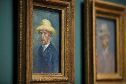 Autorretrato en el museo Van Gogh de Ámsterdam.