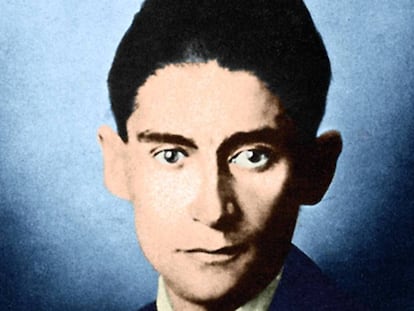 Franz Kafka, en una fotografía tomada en la primera década del siglo XX. 