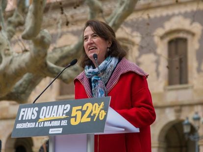 La presidenta de la Assemblea Nacional Catalana, Elisenda Paluzie.