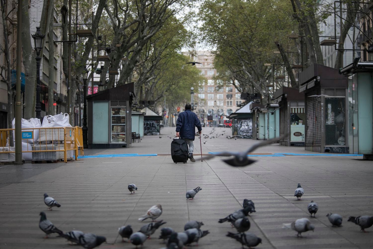 La Rambla de Barcelona el pasado miércoles.