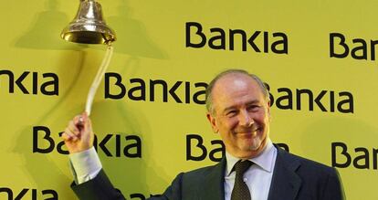 Rodrigo Rato, en el estreno en Bolsa de Bankia.