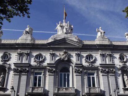 Fachada del Tribunal Supremo, en Madrid. 