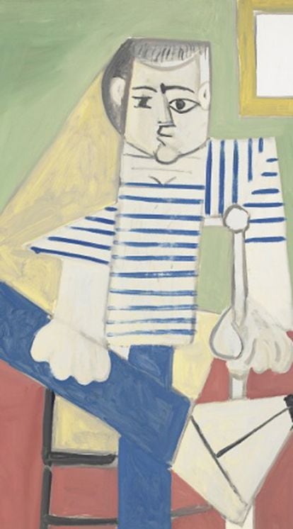 'Home assis sur une chaise' (1956), de Pablo Picasso.