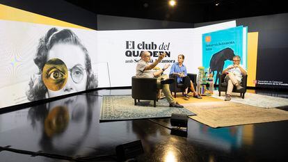 La primera sessió del Club del Quadern amb Sebastià Alzamora (autor de 'Ràbia'), Carlota Rubio i Jordi Amat.