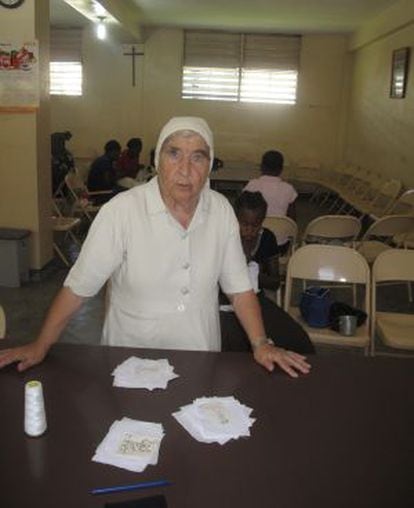 Milagros Caballero lleva 40 años de misionera en Haití.