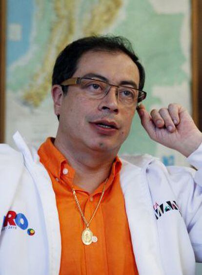 El candidato a la alcaldía de Bogotá, Gustavo Petro.