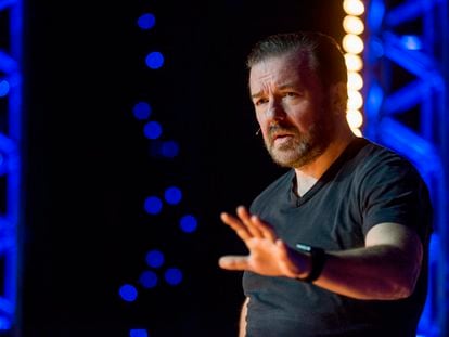 Ricky Gervais, durante una de sus actuaciones.