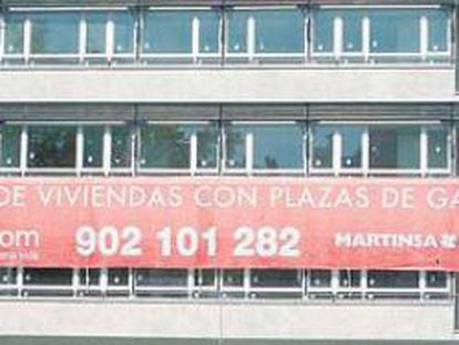 Imagen de una promoción de Martinsa Fadesa en pleno centro de Madrid