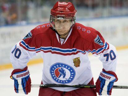 El presidente Putin en un torneo de hockey de aficionados, el 16 de mayo en Sochi.
