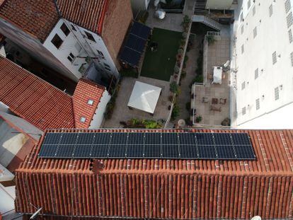 Proyecto de autoconsumo compartido de Ecooo en un edificio de viviendas en Lavapiés (Madrid).
