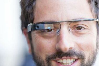 Sergey Brin con sus gafas Glass.