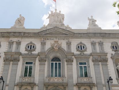 Fachada del Tribunal Supremo, en Madrid