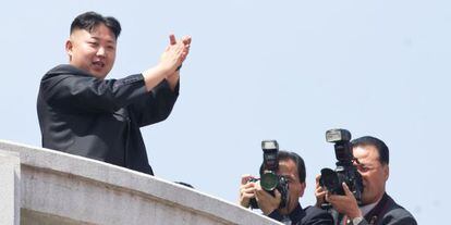 El l&iacute;der norcoreano, Kim Jong-un, en abril de 2012.