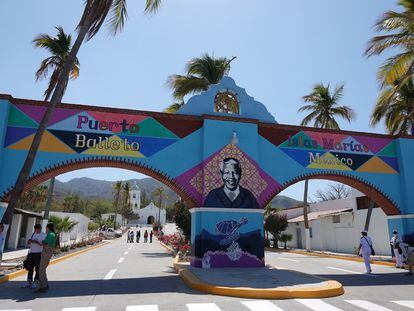 Arcos de entrada a Puerto Balleto de las Islas Marías, en el Estado de Nayarit, el 9 de abril de 2022.