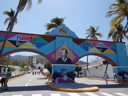 Arcos de entrada a Puerto Balleto de las Islas Marías, en el Estado de Nayarit, el 9 de abril de 2022.