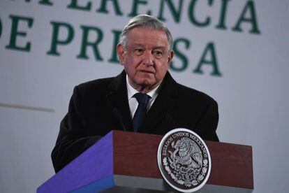 López Obrador, durante su conferencia del viernes.