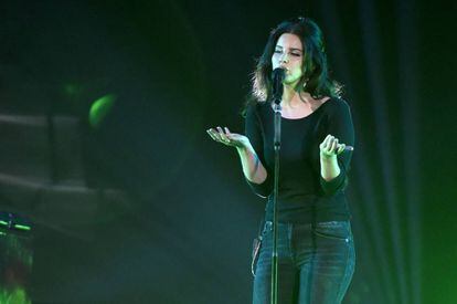 Lana del Rey durante una actuación en San Francisco el mes pasado