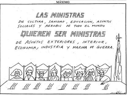 Viñeta de Máximo en El País el 1 de marzo de 1994.